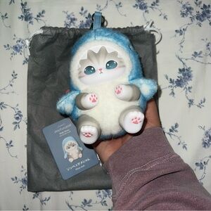 Mofusand Kiramekko Fluffy Kittens Plush Keychain Blind Box Whale Shark